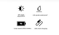 Linterna Frontal LED 5/11 Recargable Por USB Con Batería 18650 Integrada Lámpara De Mano Para Pesca Y Actividades Al Aire Libre - details 3