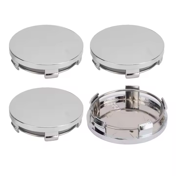 4PCS 60mm Centro De Rueda De Coche Con Anillo De Hierro Estilo Hub Cubierta Universal Para Vehículo Accesorios De Coche - 1
