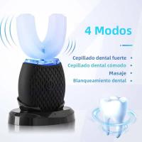 Cepillo De Dientes Eléctrico Sonic De Silicona U Forma Limpieza Oral 360 Grados Luz Azul Fría Cepillo Automático Para Adultos - details 3