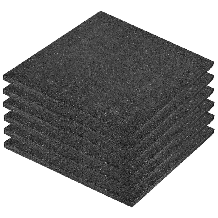 vidaXL 6x Losetas de Goma Protección de Caídas 50x50x3cm Parque Infantil Color Gris,  Negro,  Rojo y mas - 1