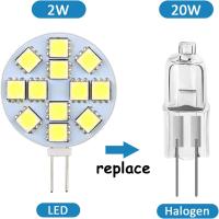 Bomba LED G4 de 2 W, AC/CC 12 V, Luz Blanca Cálida, bombilla halógena de 20 W, no regulable - details 1