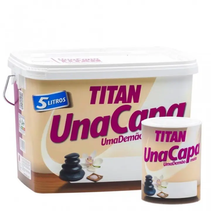 PINTURA TITAN UNA CAPA PIEDRA SUAVE 4L TITAN - 1