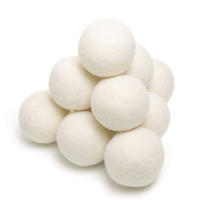 Bolas De Secado Para Lavadora Reutilizables De Lana Accesorios Para Lavandería Naturales Suavizadores De Tela 4/5/6cm Felpa - details 4