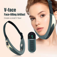 Aparato eléctrico inteligente para el tratamiento de la papada y la cara en forma de V con 8 modos y 15 intensidades ajustables - Dispositivo para el tratamiento de la cara en forma de V para mujeres - details 1