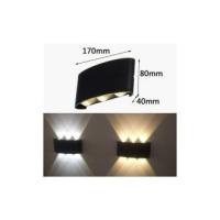 Luces de pared ajustadas para balcón, Sala de estar, pasillo, dormitorio, Porche, Aluminio Negro 1 Luces LED de pared para exterior, interior, impermeable, IP65, Modernos - details 0