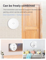 Campana De Puerta Inalámbrica Autoalimentada Con Enchufe Opcional EU/US/UK No Requiere Baterías Ruido De Campana Remoto Impermeable 100M - details 6