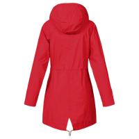Chaqueta Impermeable Para Mujer Larga Abrigo De Lluvia Con Capucha Para Ciclismo Y Escalada Técnica De Poliéster Secado Rápido - details 34