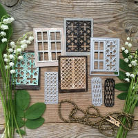 Molde De Corte De Metal Para Cortina Marco De Casa Herramienta De Manualidades Para Scrapbooking Y Artesanía Patrón De Embossing - details 7