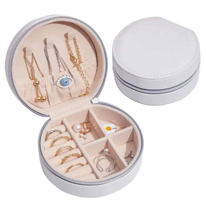 Joyeros para mujer, organizador de Joyas Portátil, regalos originales para mujer,Joyero Pequeño para Viaje, Caja de Joyería - 1