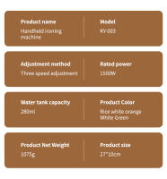 Nueva máquina de planchado colgante de mano, plancha eléctrica a vapor, máquina de planchado de alta potencia, pequeña plancha vertical con cepillo de vapor - details 3