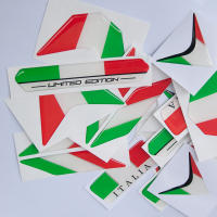 Pegatinas De Decoración Para Moto 3D Estilo Bandera De Italia Adhesivo Impermeable Para Tanque De Combustible Y Carenado Delantero - details 3