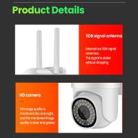 Cámara de Vigilancia 5G WIFI Exterior 1080 P, Cámara IP IP66 Visión Nocturna Seguridad en el Hogar a Todo Color + Tarjeta SD 64G - details 7