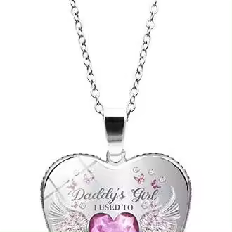Collar Conmemorativo Solía ser su Ángel Ahora él es mío Neckle Daddy, en memoria de un ser querido - 1