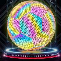 Balón De Fútbol Reflectante Luminoso Tamaño 5 Para Adultos Entrenamiento Nocturno Deporte Al Aire Libre Material PU - details 2