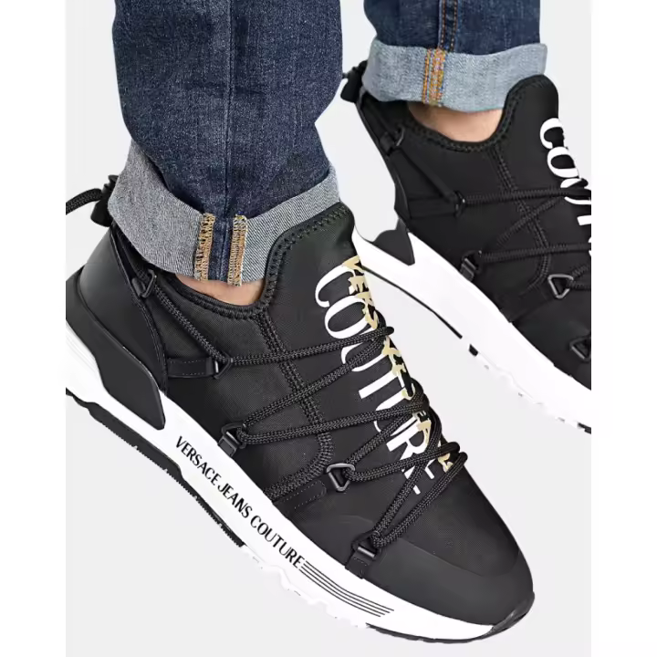 Versace 78YA3SA6 ZSC66 Zapatillas Hombre Negro - 1