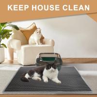 Alfombra De Arenero Para Gatos Doble Capa Antideslizante Resistente Al Desgaste Y Al Agua Para Caja De Arenero Grande Matriz Filtro Para Mascotas - details 3