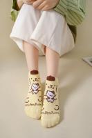Calcetines Sanrio Hello Kitty Para Mujer 5 Pares Diseño De Dibujos Animados Harajuku Kawaii De Algodón Rosa Calcetines Cortos Casual - details 18
