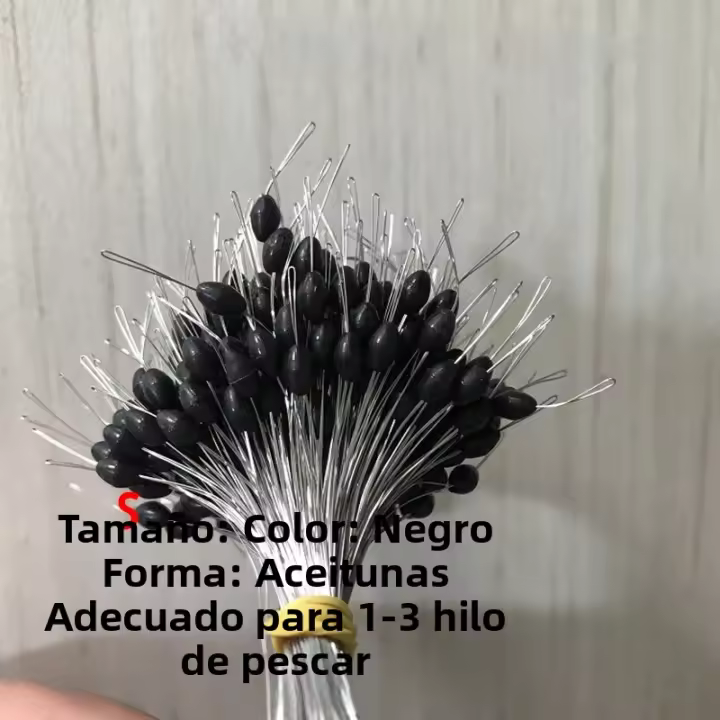 pro BEROS 300Pcs Tornillo De Espacio Ovalado De Silicona Para Pesca Resistente Anti-Desbaste Equipo De Pesca Para Lago - 1