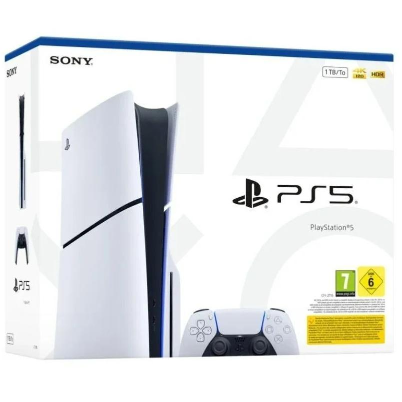 Consola Sony Playstation 5 - PS5 Slim Estándar 1TB/ Incluye Mando Dual Sense y Juego Preinstalado ASTRO's PLAYROOM/ Chassis E (Nueva)