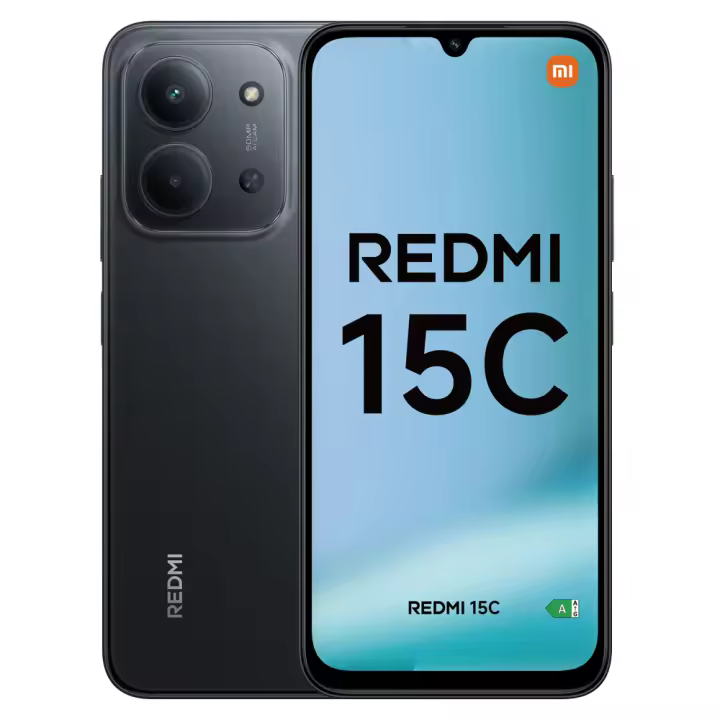 Xiaomi Redmi 15C Smartphone NFC Pantalla 6.9" Resolución HD+ Procesador MediaTek Helio G81-Ultra Cámara trasera doble 50MP AI Cámara frontal 8MP Batería 6000 mAh Carga rápida 33W Xiaomi HyperOS - 1