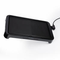 Plancha eléctrica OstarkDom 2000W con termostato ajustable, placas de parrillada asador electrica antiadherentes de doble cara y bandeja de goteo de aceite 57x30x7cm - details 1