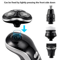 Nueva Pelacabello Eléctrico Para Hombres 4D Recargable USB Trimmer De Barba Profesional Corte De Cabello Afeitadora Adulto Rasurador Para Hombres - details 4