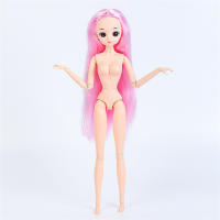 Muñeca De Juguete DIY Con Cabeza De Muñeca De Anime Larga Y Colorida Ojos Estelares Para Niñas Regalo De Vestir Muñeca De 1/6 - details 43