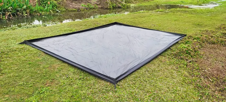 Manta De Camping Grande 3x3 3D Impermeable De Tela Oxford Para Suelo De Tienda De Campaña Bathtub Tapete De Playa - 1