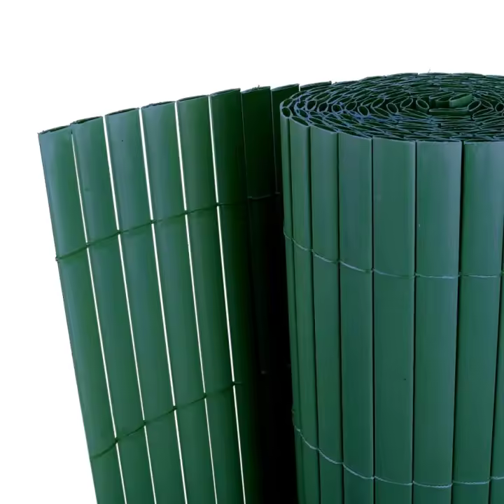 vidaXL Panel de valla PVC verde 90x300 cm - 1