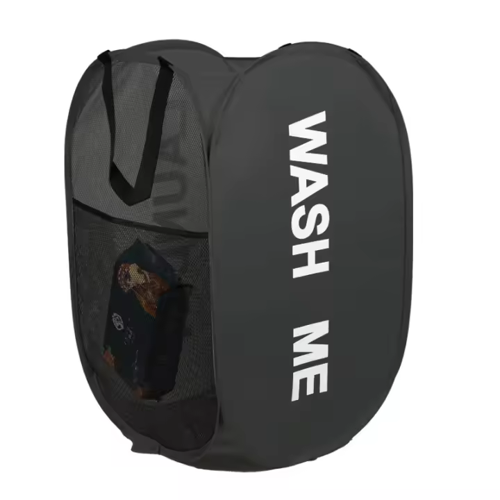 Cesta De Ropa Portátil Con Apertura Ancha Y Plegable Tamaño 36x58cm Material PVC Impermeable Para Almacenamiento De Ropa Sucia Para Dormitorio Y Viajes - 1