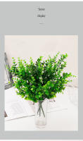 1PC Eucalipto Artificial Con 7 Ramas Decoración De Interiores Para Restaurante Y Jardín Arreglo Floral De Hojas De Eucalipto Para Exhibición Y Decoración - details 2