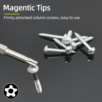 Juego De Puntas De Destornillador Pentáculo Estrella 1/4 Hex Shank Cinco Puntos Torx S2 Acero Magnético T10-T40 50mm Para Herramientas Eléctricas - details 3