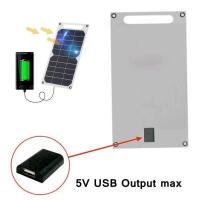 Panel Solar USB 5V 10W Portátil Impermeable Para Camping Y Senderismo Cargador De Batería Móvil Monocrystalino De Silicio - details 4
