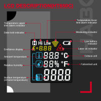 HABOTEST HT650 Termómetro Digital Infrarrojo No Contacto Para Pizza BBQ Asador Industry Láser Medidor De Temperatura Handheld - details 11