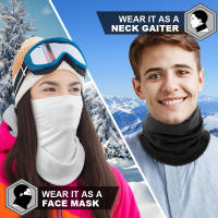 Mascarilla De Invierno Caliente Bandana Gaiter Tubo De Cuello Calentador Con Orejas Colgantes Para Hombres Y Mujeres Resistente Al Viento Para Esquí Y Pesca - details 2