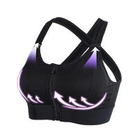 Sujetador Deportivo Ajustable Con Cierre Frontal Y Correa Elástico Para Mujer Shockproof Fitness Yoga Top De Cintura Baja - details 6