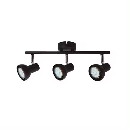 Gsc Evolution Foco de Techo Triple Orientable Kaitola GU10 Negro - 1