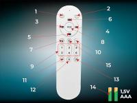 LED ATOMANT Ventilador de Techo con Luz LED 22W, Ø50cm, Iluminación CCT + RGB 2300LM, Motor DC 30W Silencioso y de Bajo Consumo, 6 Velocidades, Modo Verano/Invierno, Temporizador, con Mando a Distancia, Ideal para Dormitorio, Salón o Habitación Infantil - details 4
