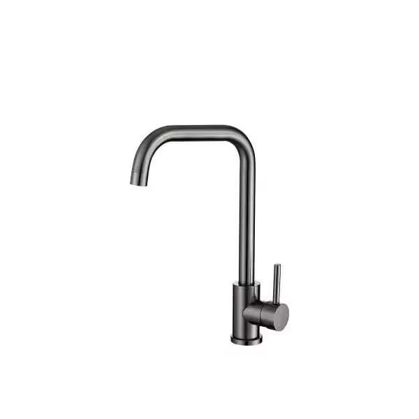 VALAZ Zancara Grifo de cocina monomando giratorio con caño en forma de c de color gris plomo - 1