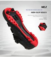 Zapatos De Ciclismo Para Hombre 2024 Antideslizantes Autolock Mountain Bike Sneakers Cuero Suela De Goma Transpirables Talla True - details 9