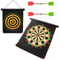 Tablero con dardos de doble cara, juego seguro para interior y exterior, juego de tablero magnético enrollable para niños - details 0