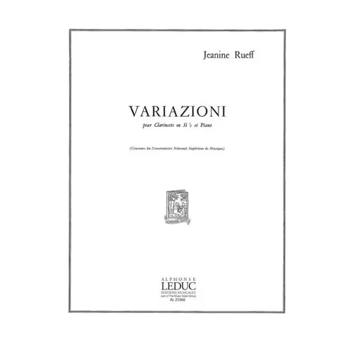 RUEFF J.-Variazioni para Clarinete y Piano - 1