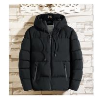 MOV Chaqueta De Algodón Grueso Para Hombre Con Capucha Estilo Casual Impermeable Y Cálida Para Otoño E Invierno Tallas Grandes Sólido - details 5
