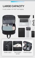 BANGE Hombro Mochila Negocios Hombre Impermeable 15.6" Laptop Fashion Clásica Viaje Moto&Biker Ligera Escalable Bolsos De Hombro - details 4