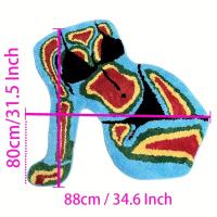Alfombra Antideslizante Impermeable Y Antiarrugas Para Piso Con Diseño Irregular Adecuada Para Sala De Estar Y Dormitorio Material De Poliéster 100% - details 1