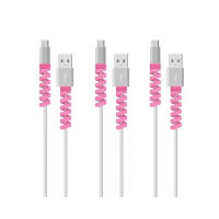 Protector de cable de carga en espiral para teléfono móvil, ratón, cargador USB, enrollador de cable - details 0