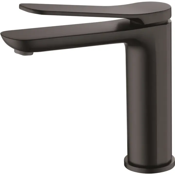 Imex Dinamarca BDR031-1NG grifo monomando para lavabo con discos cerámicos y acabado negro mate - 1