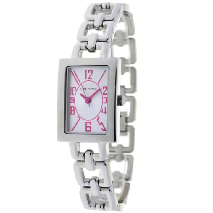 Time Force Tf3355b11mr  Reloj Para Para Mujer Color Plateado - 1