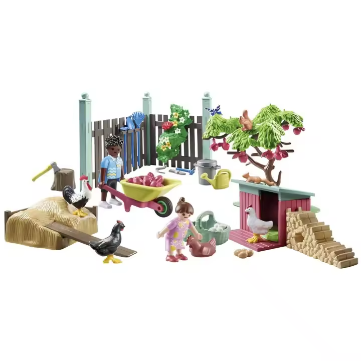 Playmobil Juego De Construcción Corral De Pollos - 1