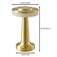 Lámpara De Mesa Retro LED Recargable Por USB Luz Nocturna Infinitamente Dimmable Para Camping Adecuada Para Barra Dormitorio Luz Ambiente - details 10